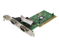 Startech.com Tarjeta Adaptadora PCI de 2 Puertos Serie RS232 con UART 16950 ? Voltaje Dual (PCI2S950DV)